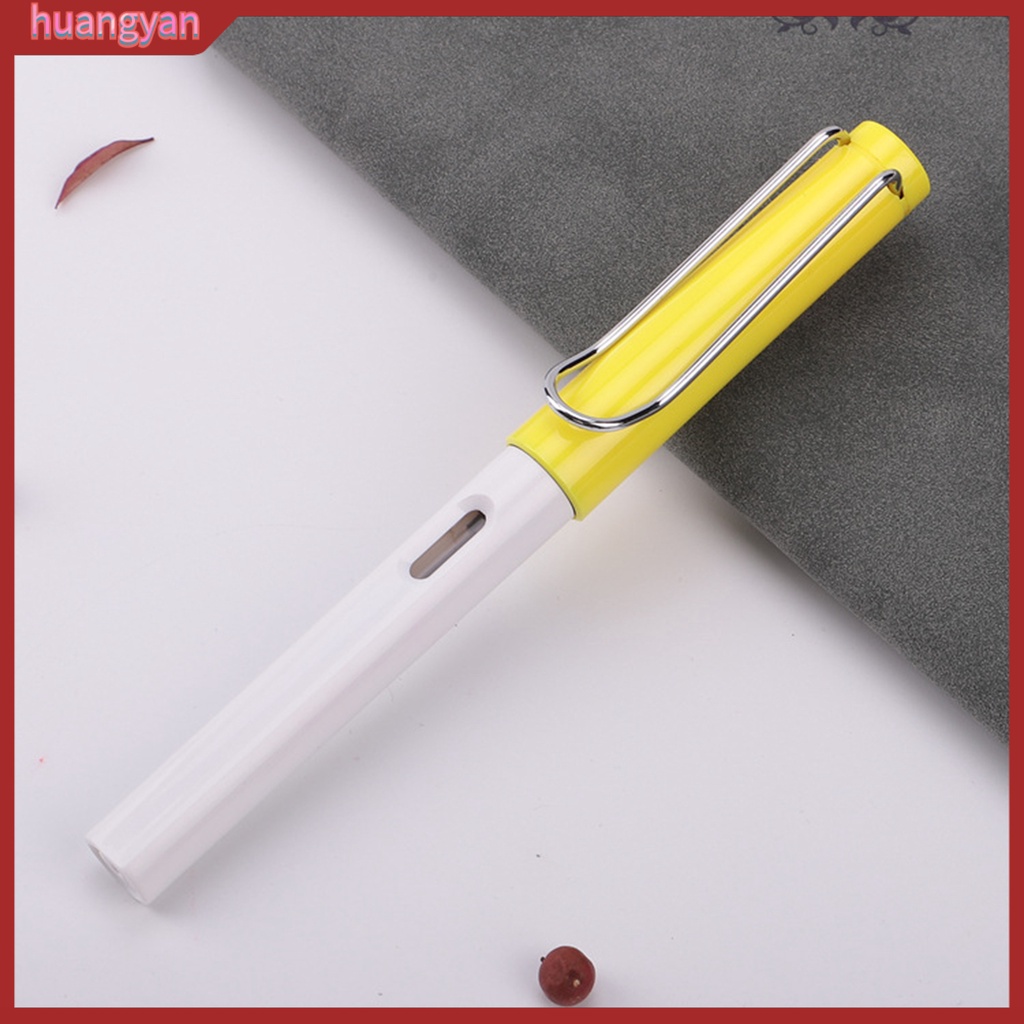 HY| Bút máy HUANGYAN 0.38mm bằng nhựa thiết kế độc đáo tiện dụng cho trường học