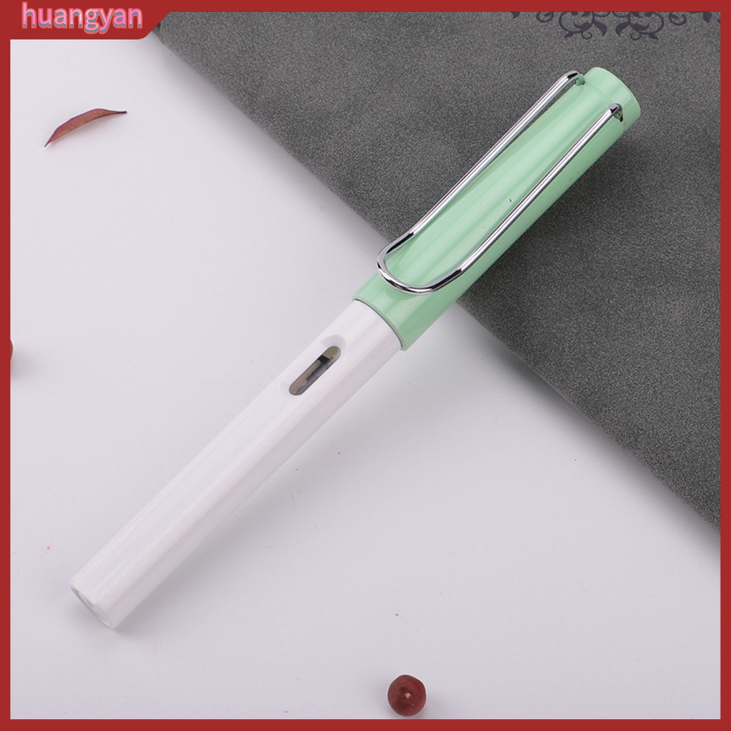 HY| Bút máy HUANGYAN 0.38mm bằng nhựa thiết kế độc đáo tiện dụng cho trường học
