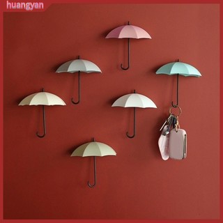 Hy| bộ 3 móc treo đồ gắn tường hình cây dù dễ thương