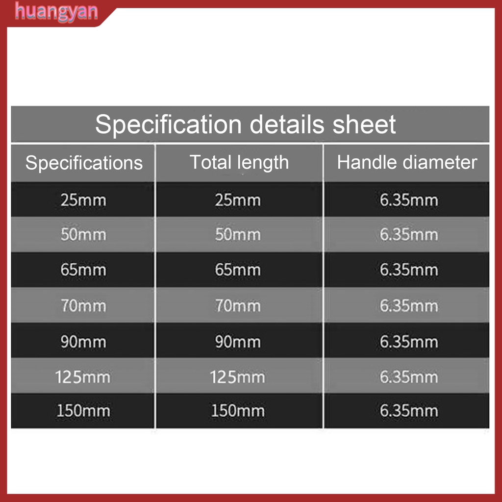 HY| Bộ 7 Đầu Tua Vít Phillips Từ Tính 25-150mm Chống Trượt