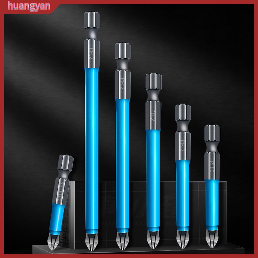 HY| Bộ 7 Đầu Tua Vít Phillips Từ Tính 25-150mm Chống Trượt