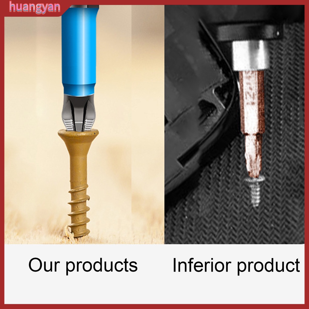 HY| Bộ 7 Đầu Tua Vít Phillips Từ Tính 25-150mm Chống Trượt