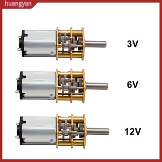 Hy| động cơ bánh răng kim loại mini dc 3v / 6v / 12v ga12-n20
