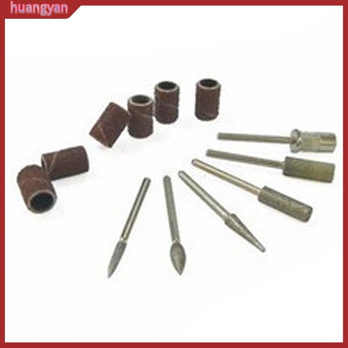 HY| Bộ mũi mài móng 12 món làm móng tay nghệ thuật chuyên dụng