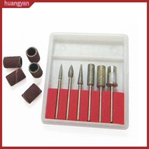 HY| Bộ mũi mài móng 12 món làm móng tay nghệ thuật chuyên dụng