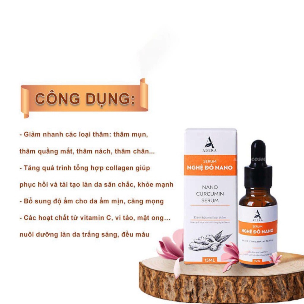 Serum mờ thâm nghệ đỏ Nano Abera Hỗ trở cải thiện thâm mụn thâm mắt thâm nách thâm gối thâm m.ô.ng | BigBuy360 - bigbuy360.vn