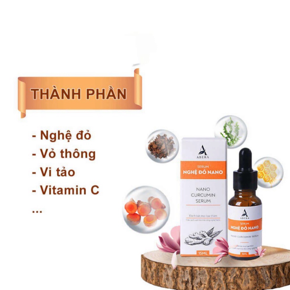 Serum mờ thâm nghệ đỏ Nano Abera Hỗ trở cải thiện thâm mụn thâm mắt thâm nách thâm gối thâm m.ô.ng | BigBuy360 - bigbuy360.vn