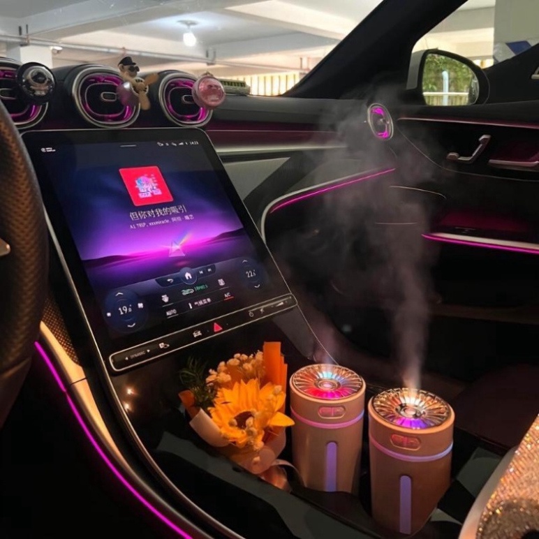 Máy khuếch tán tinh dầu xe hơi Mới  phun sương khử mùi | máy xông tinh dầu ô tô, bàn làm việc C68 C98