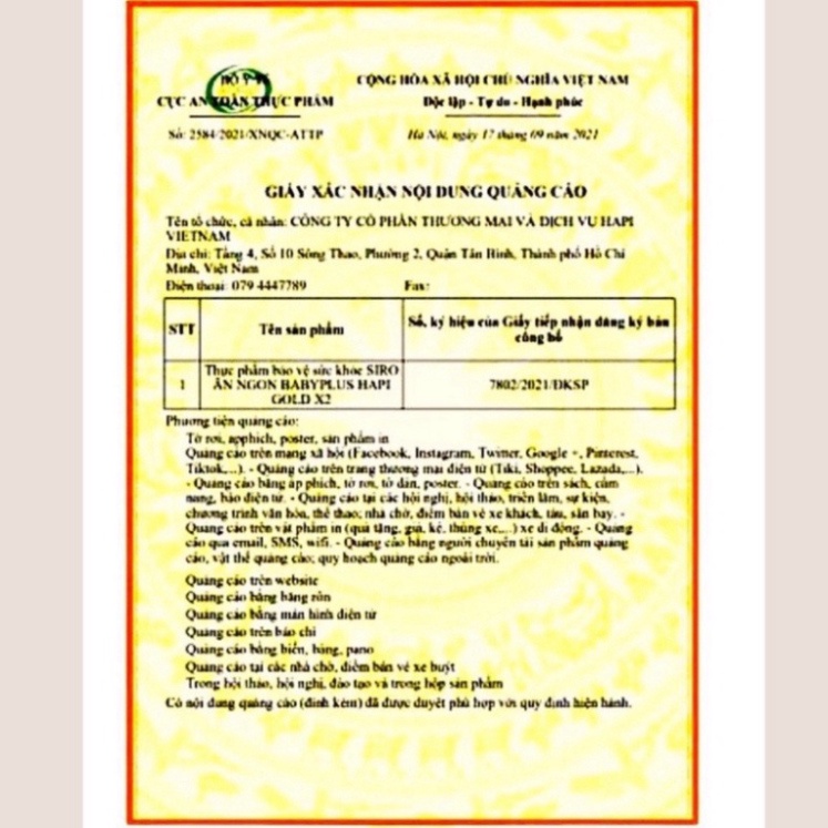 Siro ăn Ngon BABY PLUS Giúp Trẻ Ngon Hấp Thụ Tốt,Tăng Sức Đề Kháng Cho Bé