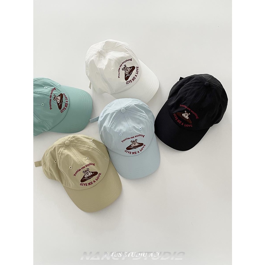 Mũ Lưỡi Trai Vành Cong Mềm Mại Nhanh Khô Phong Cách Hàn Quốc Dễ Thương Thời Trang Mùa Hè Cho Nữ