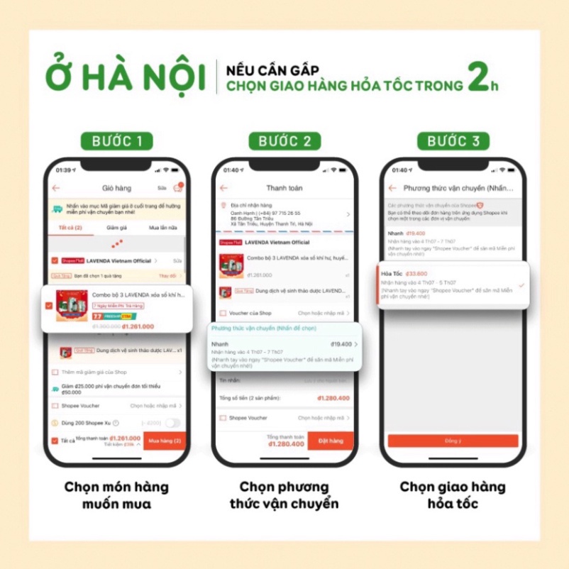 Combo chuyên sâu LAVENDA hết khí hư huyết trắng nấm ngứa