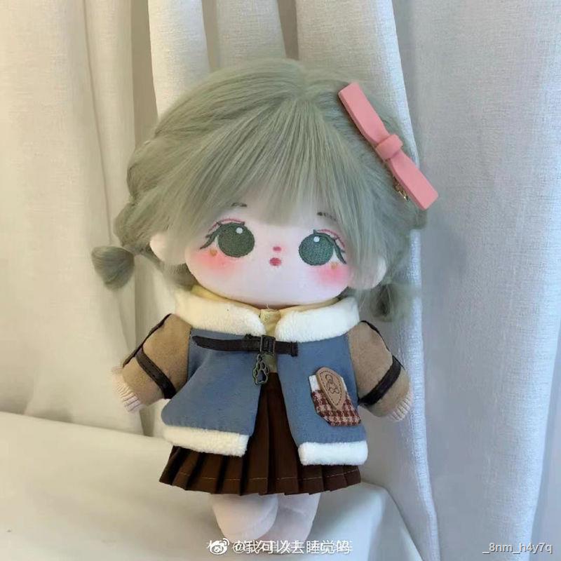 👶Cotton Doll 20 cm Cotton Doll Doll Girl Doll No Thuộc tính có thể thay đổi Búp bê sang trọng hình người Quà tặng sinh