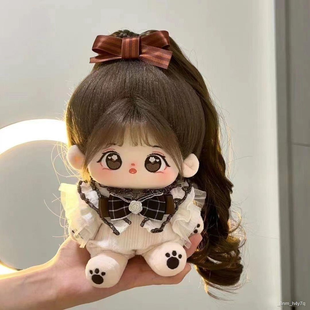 👶Cotton Doll 20 cm Cotton Doll Doll Girl Doll No Thuộc tính có thể thay đổi Búp bê sang trọng hình người Quà tặng sinh