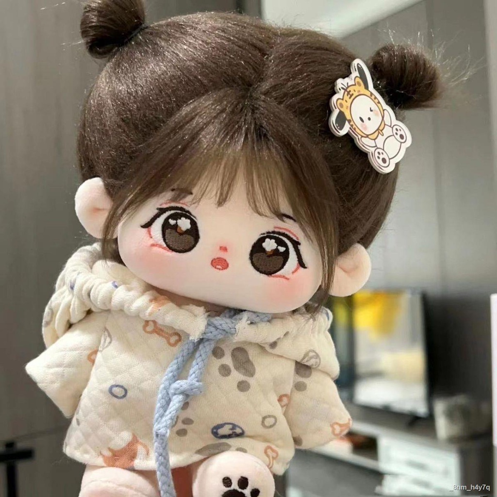 👶Cotton Doll 20 cm Cotton Doll Doll Girl Doll No Thuộc tính có thể thay đổi Búp bê sang trọng hình người Quà tặng sinh