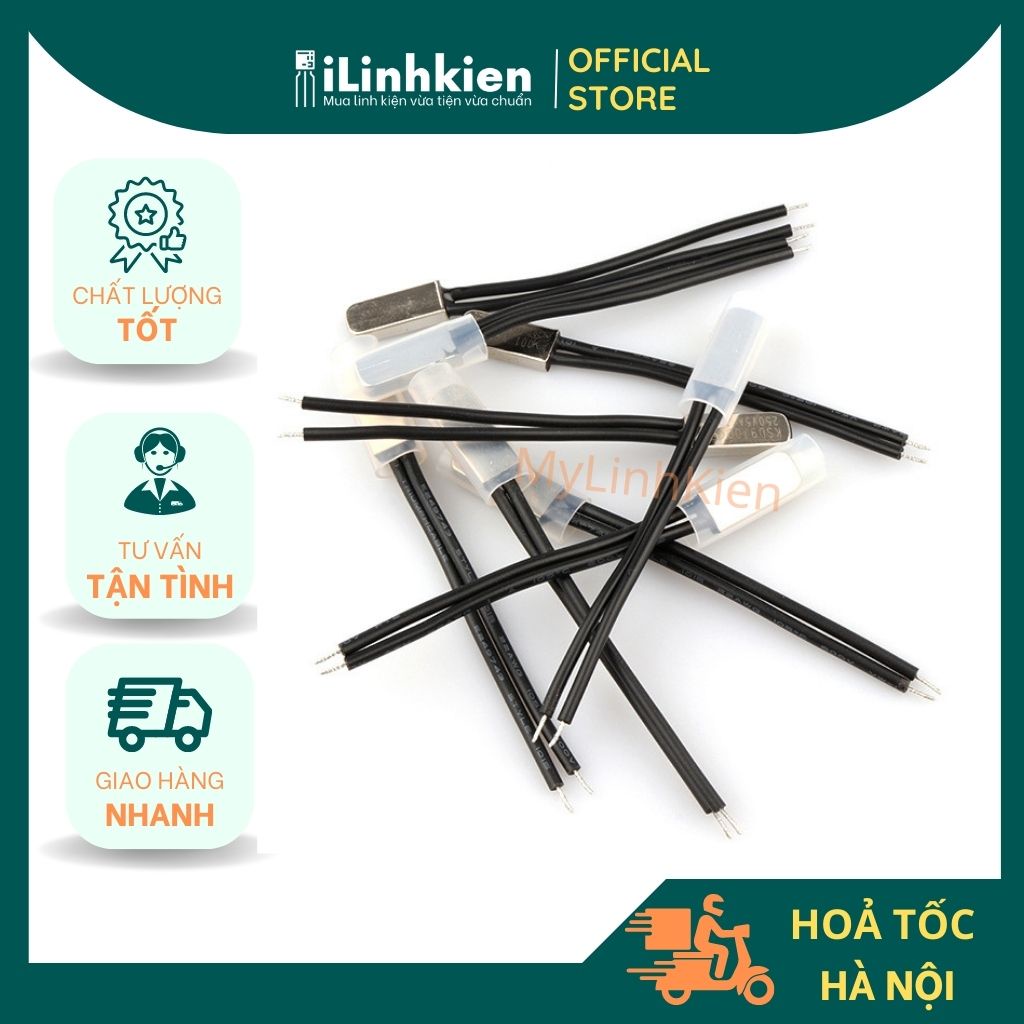 Rơ le nhiệt relay KSD9700 130 độ thường đóng  5A 250V chất lượng cao