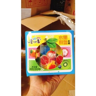 Hộp 30 vỉ kẹo dẻo trai cây nhiều hình