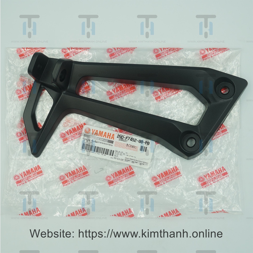 Gác chân nhôm đen Exciter 150cc 2015 Yamaha VN _ 2NDF7452, 2NDF7462, 2NDF743, 2NDF744