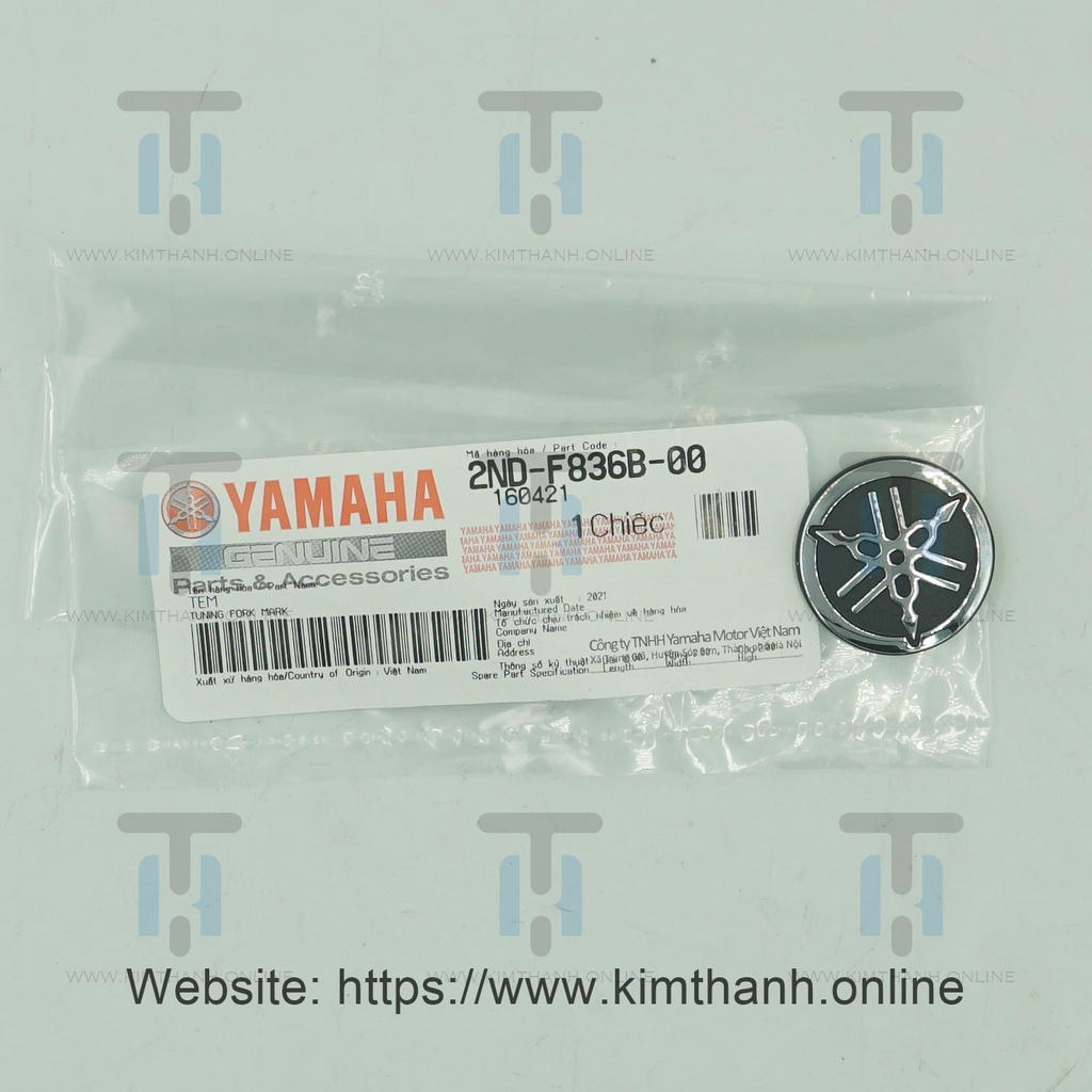 Tem logo nạ lót Exciter 150cc 2015 Yamaha VN _ 2NDF836B0000