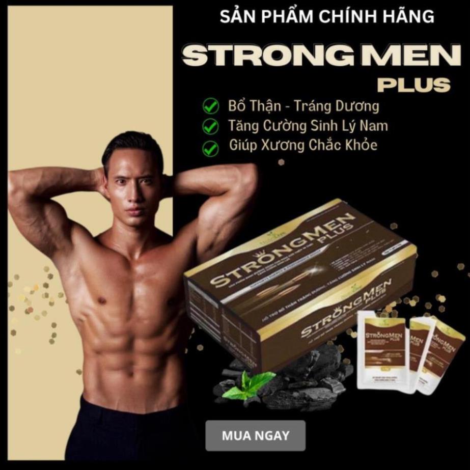 Tăng Cường Sinh Lý Nam STRONG MEN PLUS, Hỗ Trợ Nam Giới Hết Xuất Tinh Sớm,  Yếu Sinh Lý