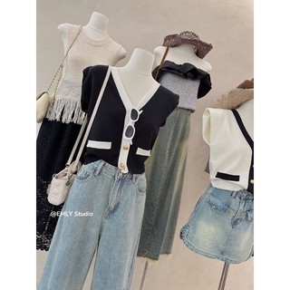 ( 𝙃𝙮𝙮𝙜𝙚 𝙘𝙡𝙤𝙩𝙝𝙞𝙣𝙜 ) Áo len pha viền tay hến