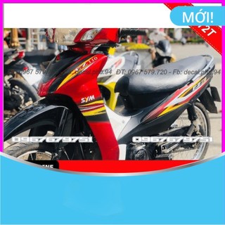 Tem rời dán xe ez 110 đỏ đen