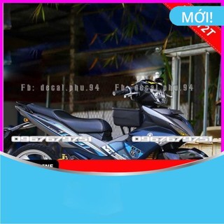 Tem rời dán xe exciter 150 y15 zr xám xanh