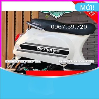 Bộ tem rời dán xe christian dior vespa lx