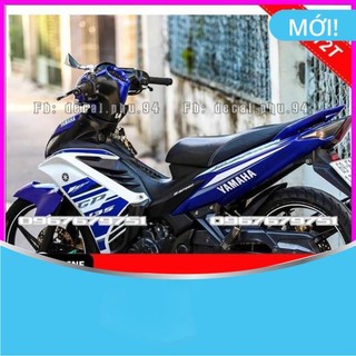 Tem rời dán xe exciter 2011-2014 xanh gp trắng 2012