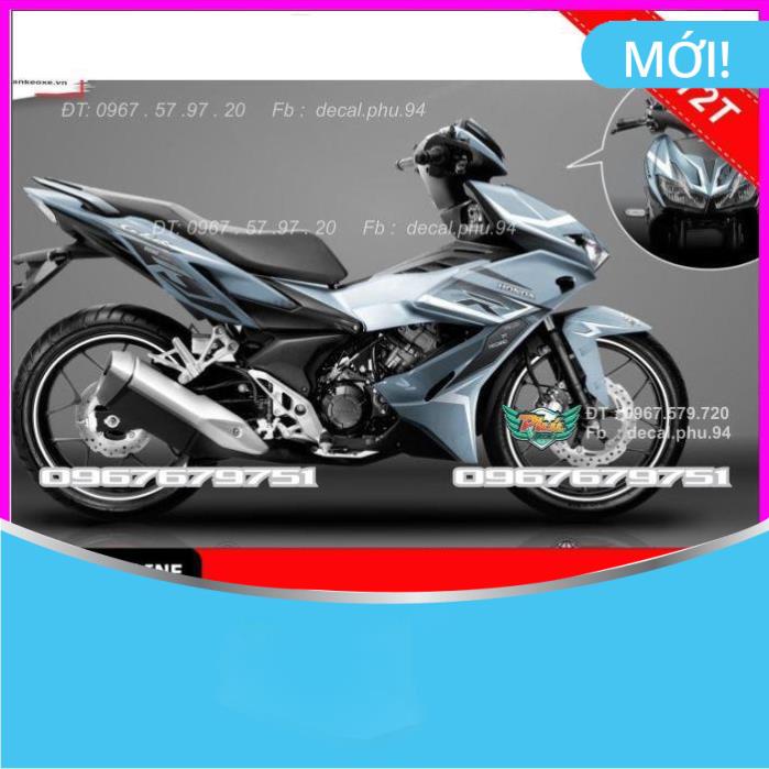 Tem Rời Dán Xe Winner X Xám Xi măng