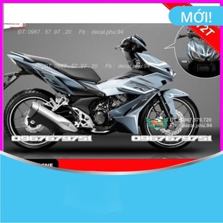 Tem rời dán xe winner x xám xi măng