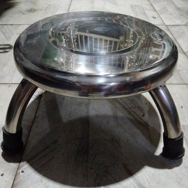 Ghế đẩu Inox Cao 15cm siêu chắc chắn
