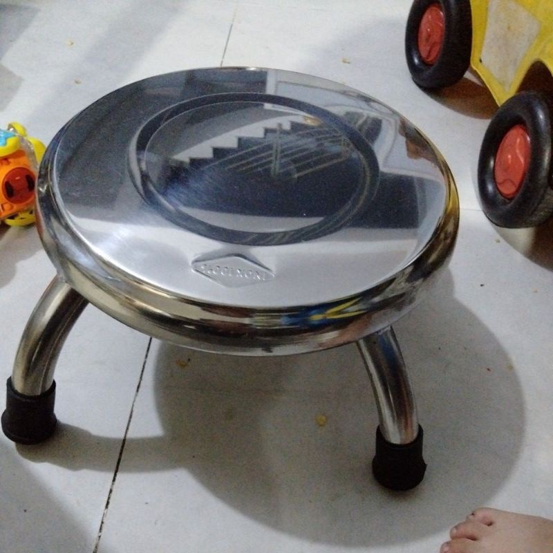 Ghế đẩu Inox Cao 15cm siêu chắc chắn