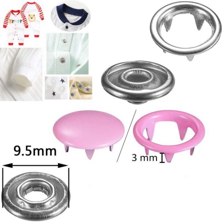 Kìm Bấm Cúc Đa Năng Kèm 100 Chi Tiết Cúc Bằng Thép Không Gỉ