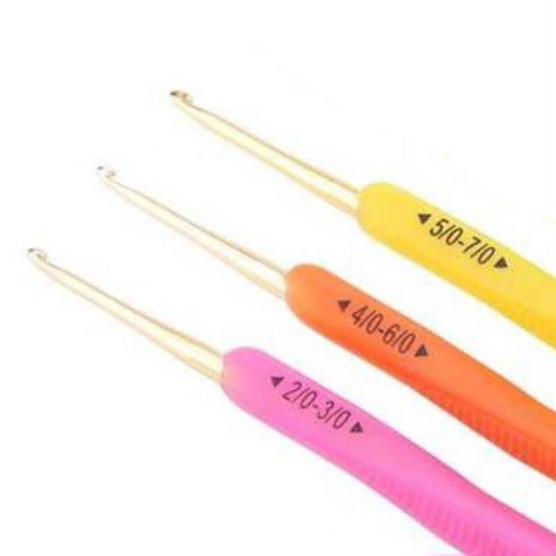 Set 3 kim móc 2 đầu cán dẻo