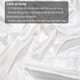 Vải lụa trắng chụp ảnh nail