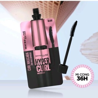Dạng gói - mascara maybelline hyper curl mini 4.5m cong mi 36h
