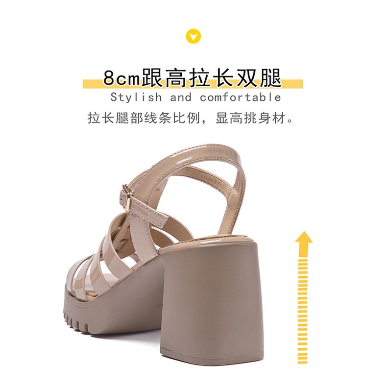 Giày Sandal Cao Gót Mũi Vuông Siêu Mềm Thời Trang 2023 Cho Nữ Giày phụ nữ thời trang và tiện nghi