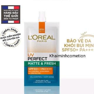 Kem Chống Nắng L'Oreal Paris UV Perfect Aqua Essence - Kem chống nắng Loreal
