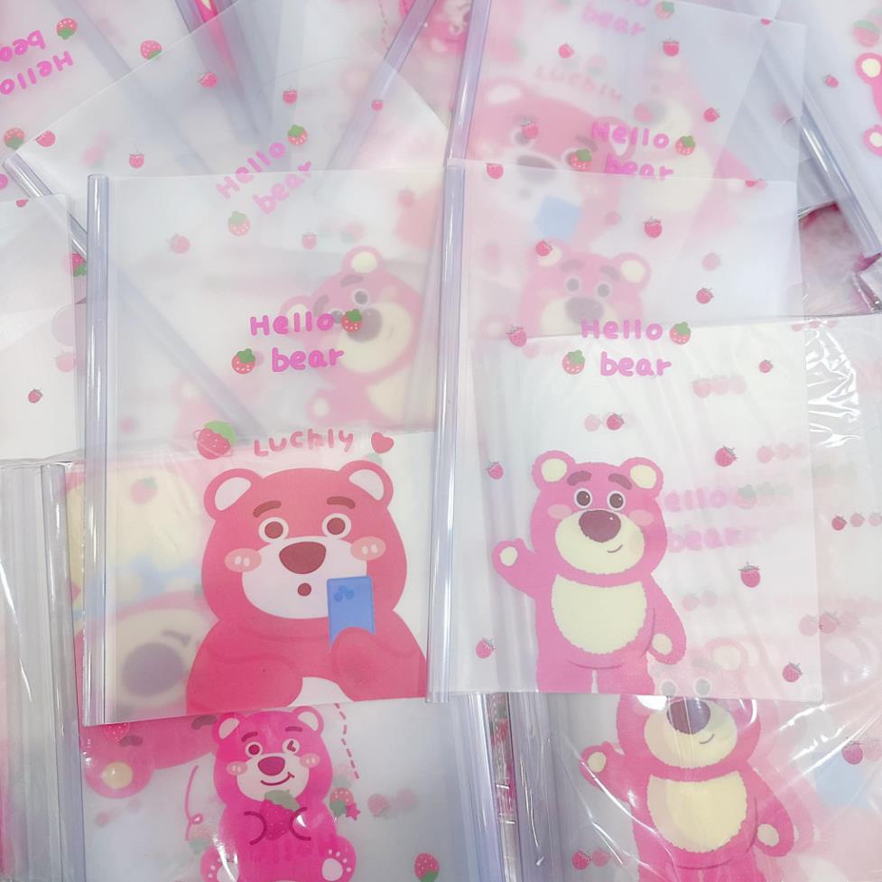 Bìa kẹp hồ sơ A4 gấu dâu dễ thương