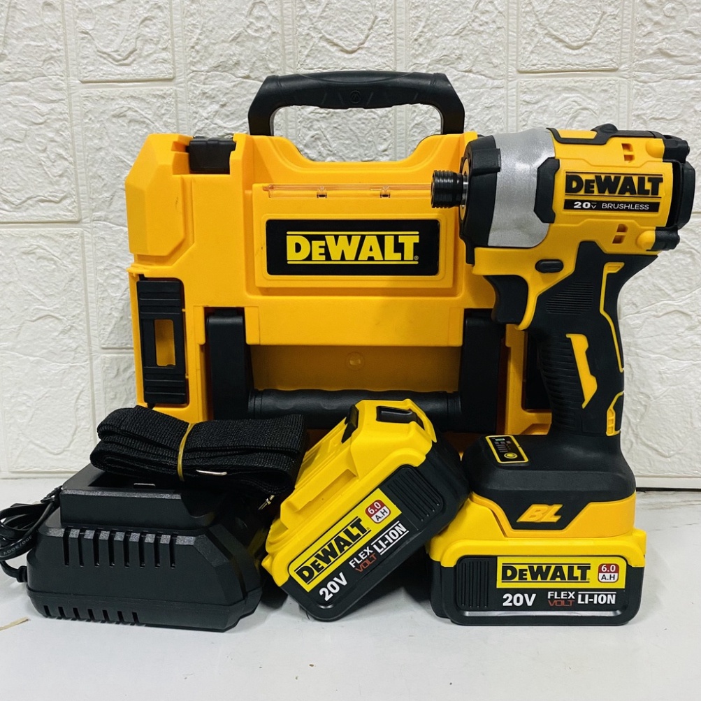 Máy bắn vít pin DCF850 không chổi than - máy chuyên vít DW 2 pin 10 cell, máy bắn tôn, máy khoan pin, chuyên vít pin