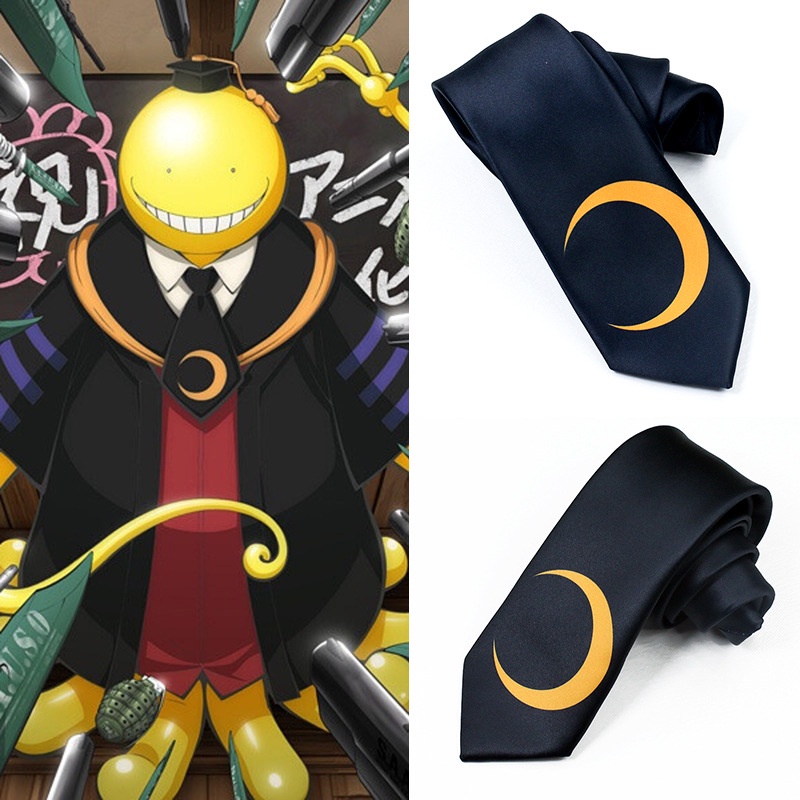 Cà Vạt Họa Tiết Anime Assassination Classroom Kill Teacher Cá Tính