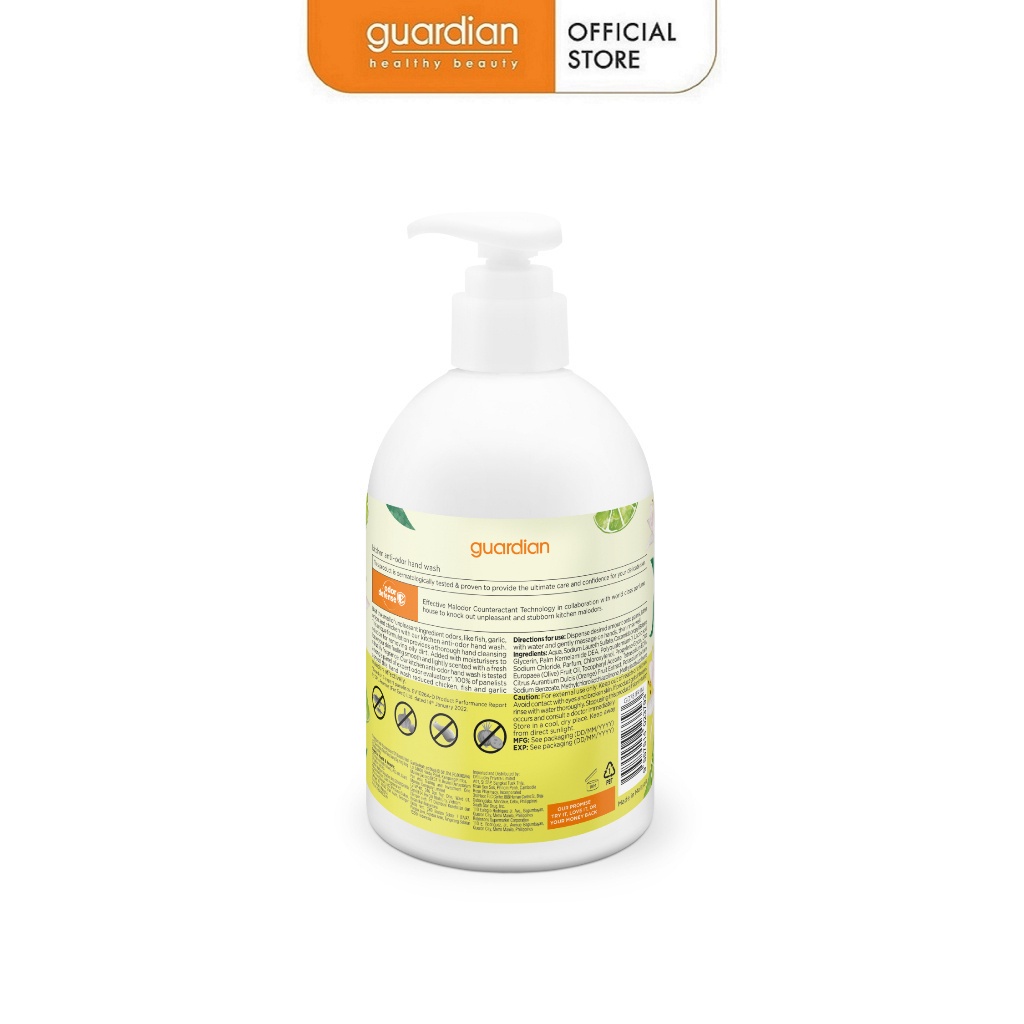Nước Rửa Tay Khử Mùi Làm Bếp Guardian Anti-Odor Kitchen Hand Wash 500ml