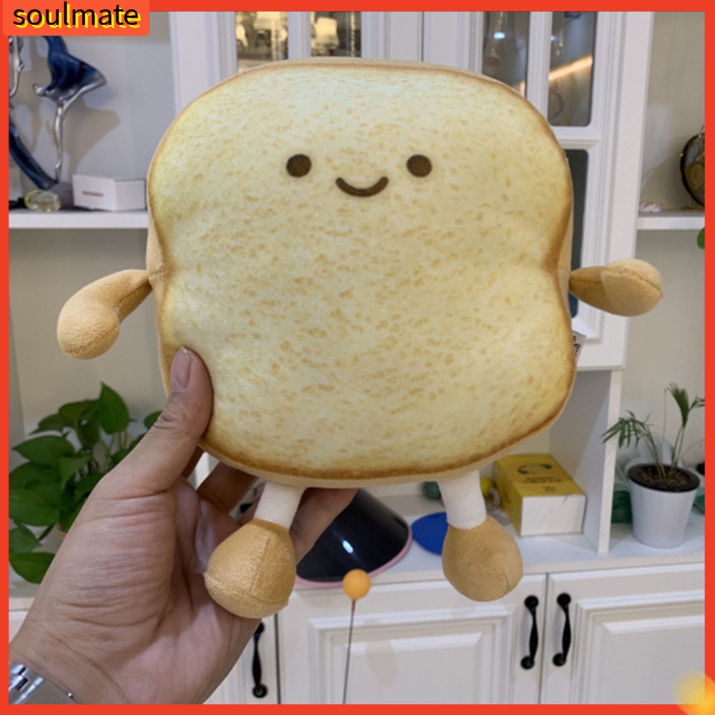 Gối nhồi bông hình bánh mì mềm mại dùng cho trang trí sofa/phòng ngủ đáng yêu