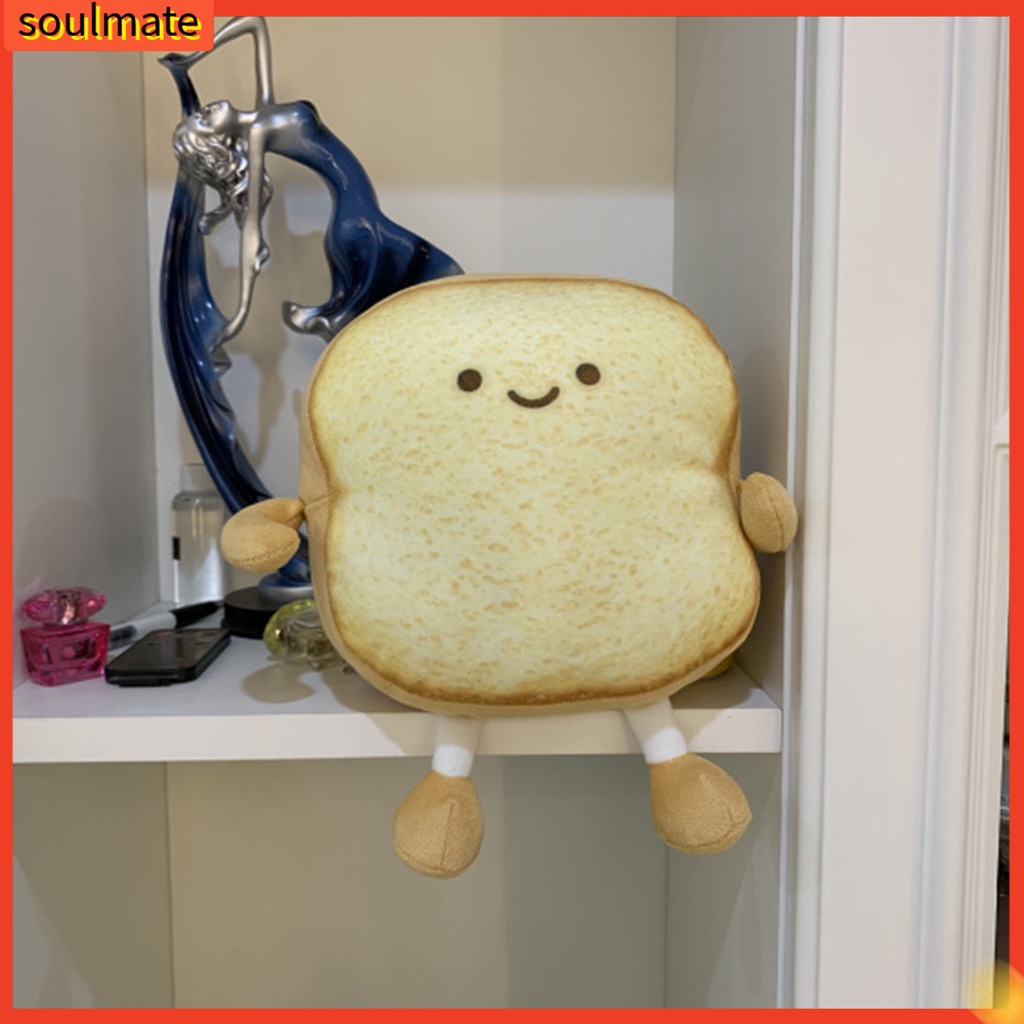 Gối nhồi bông hình bánh mì mềm mại dùng cho trang trí sofa/phòng ngủ đáng yêu