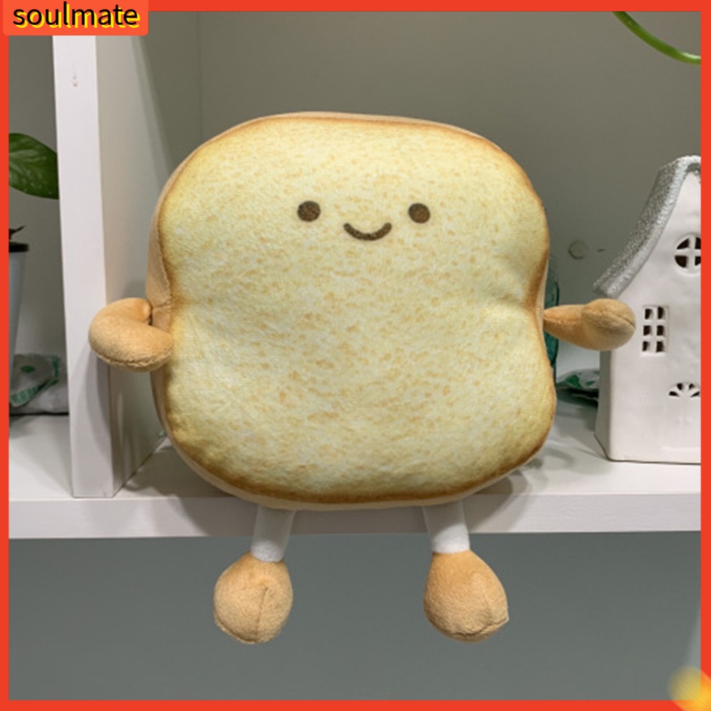 Gối nhồi bông hình bánh mì mềm mại dùng cho trang trí sofa/phòng ngủ đáng yêu