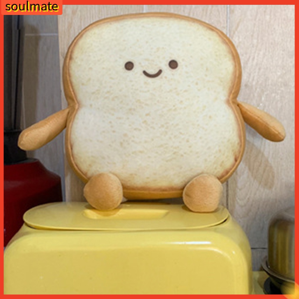 Gối nhồi bông hình bánh mì mềm mại dùng cho trang trí sofa/phòng ngủ đáng yêu