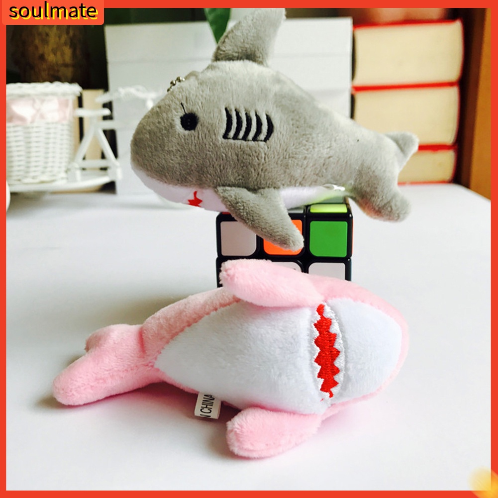 Móc khoá hình cá mập nhồi bông 12cm dễ thương
