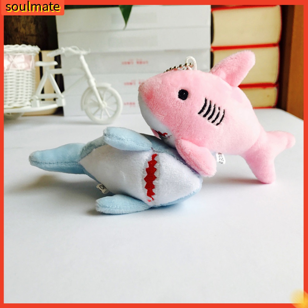 Móc khoá hình cá mập nhồi bông 12cm dễ thương