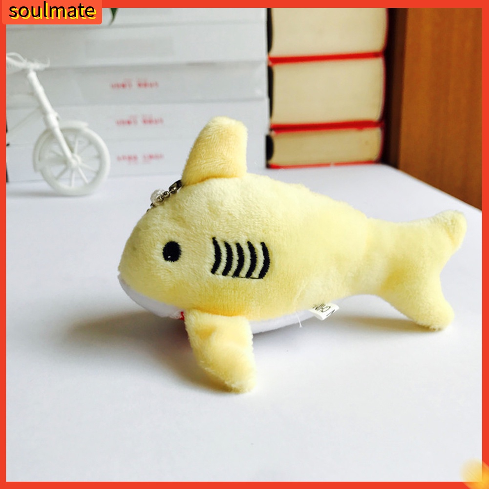 Móc khoá hình cá mập nhồi bông 12cm dễ thương