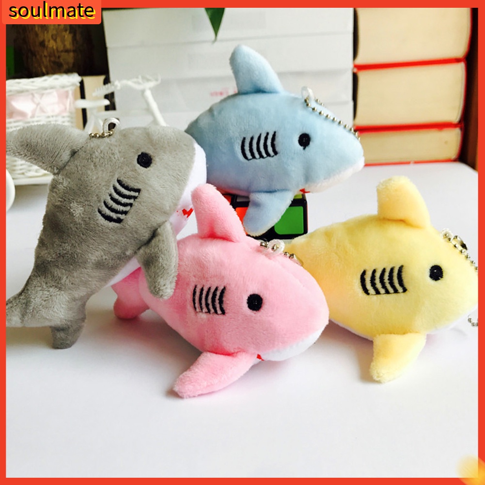 Móc khoá hình cá mập nhồi bông 12cm dễ thương